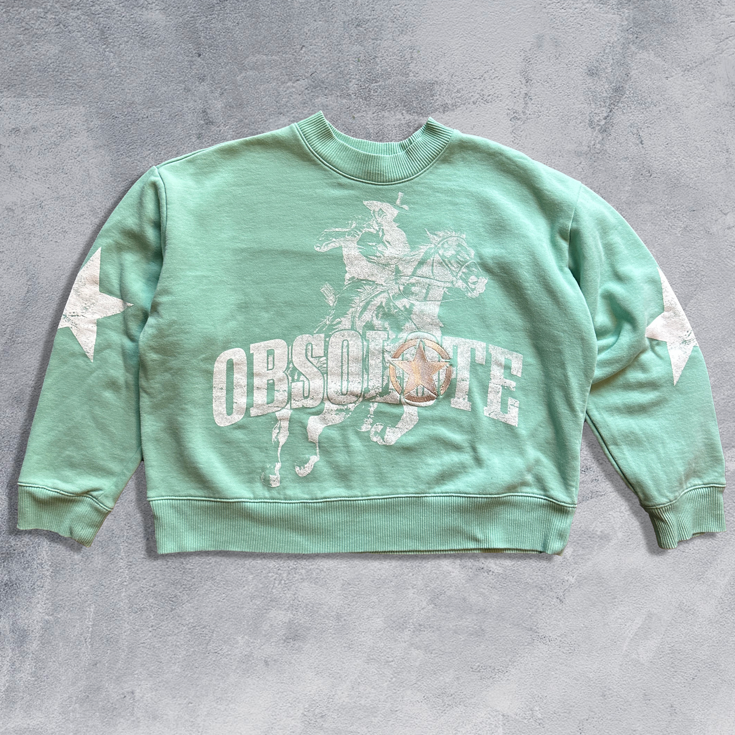 Teal Cowboy Crew (large women's)