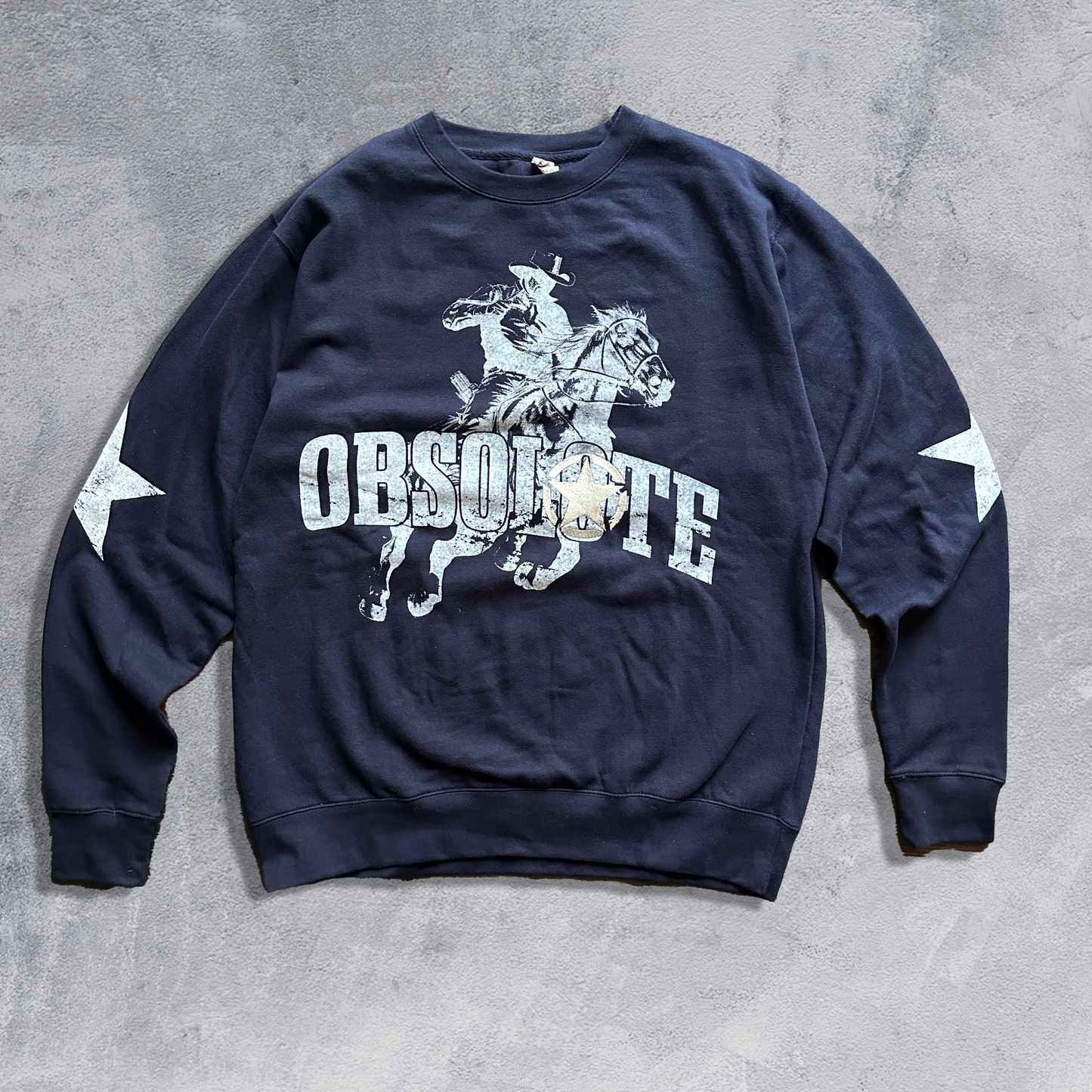Navy Blue Smart Cowboy crew (large)