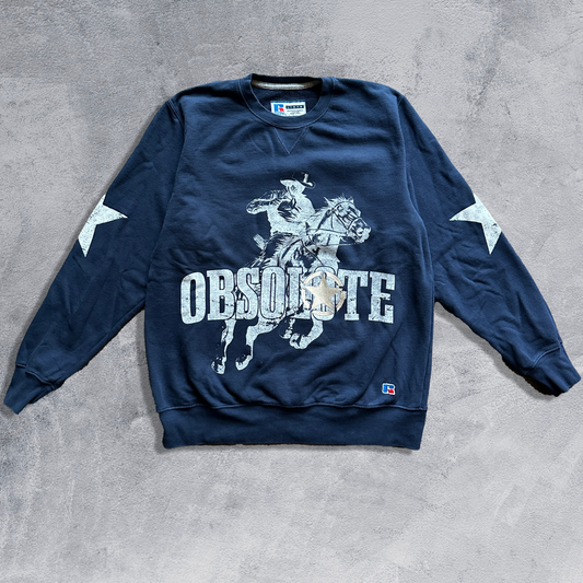 Navy Blue Russell Cowboy crew (large)